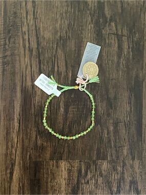 Free people Lime Green Beaded Bracelet